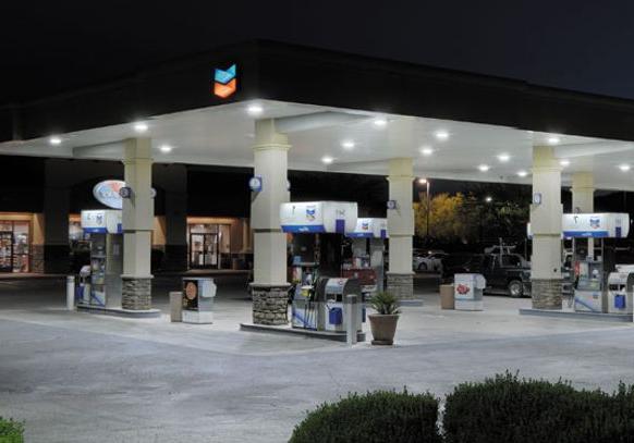 case study of gas station canopy LED lights